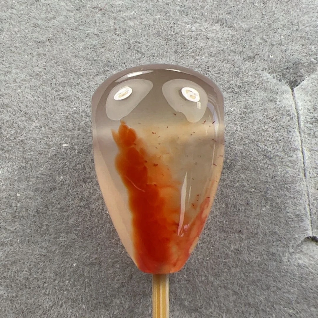 未镶嵌三通南红玛瑙