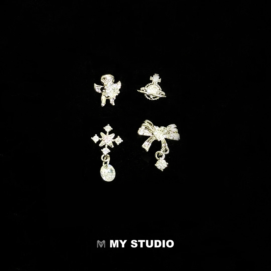 钛钢耳饰 MY STUDIO圣诞氛围感天使系列耳骨钉耳钉保钛钢