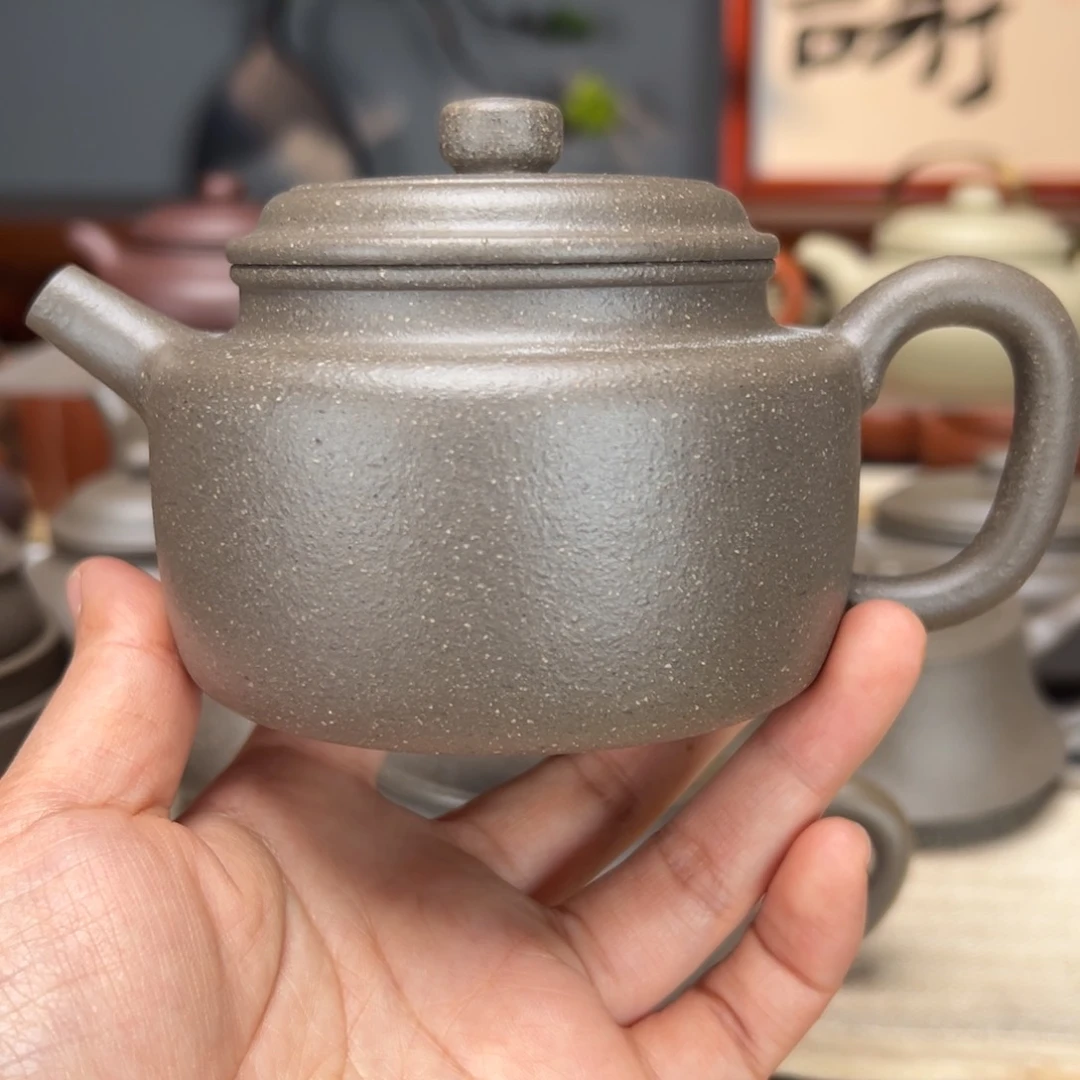 紫砂茶壶蟹壳青的240