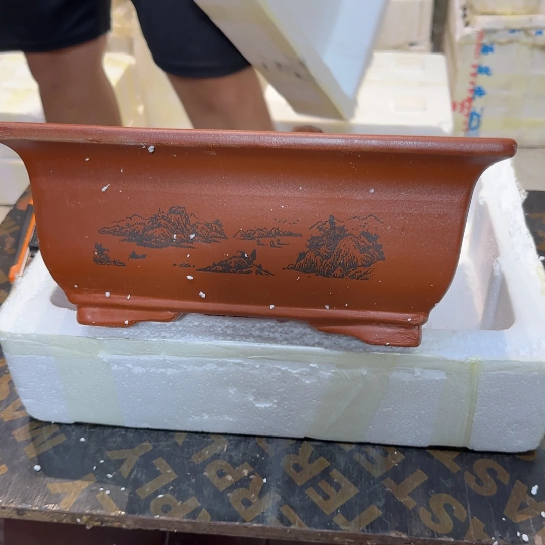 紫砂花盆口径26.18.10口径