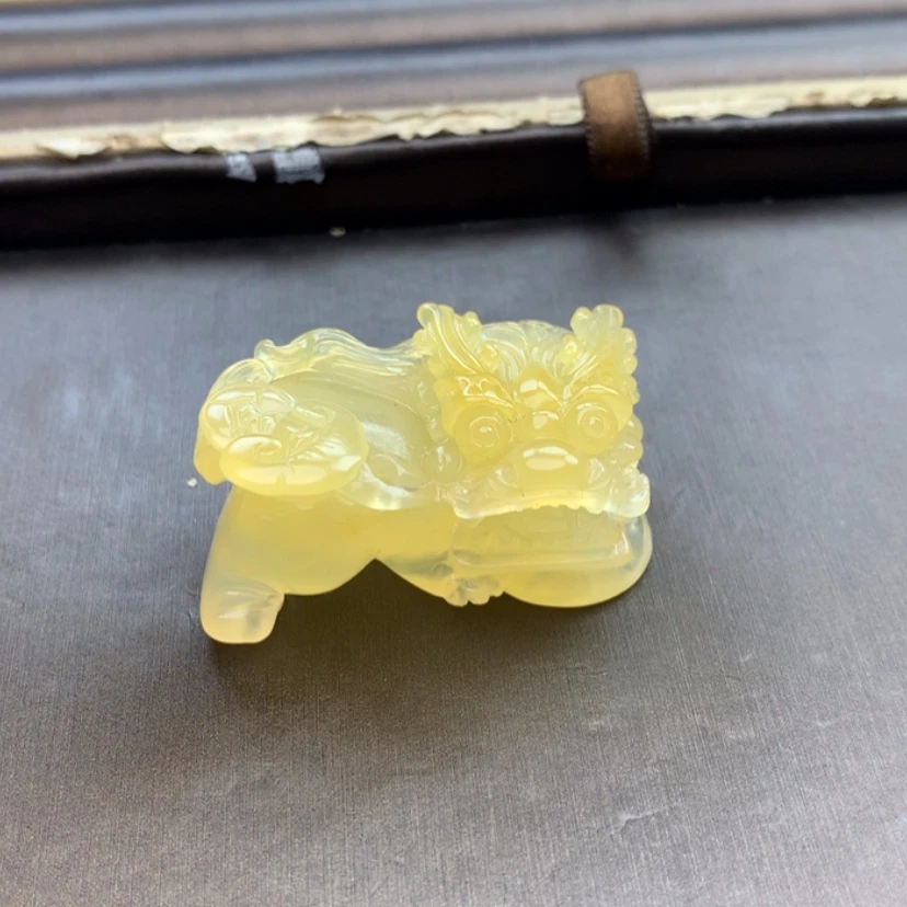 【闪购商品】未镶嵌石英质玉（黄龙玉）颈饰1***/