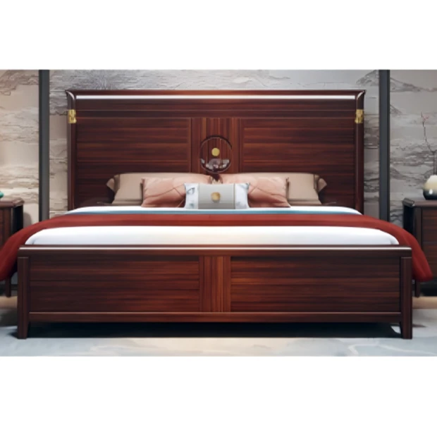 （大利家具）AMLT-WJ865大床新中式高端主卧大床