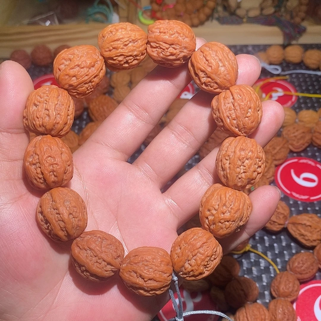 文玩核桃手串八棱蚂蚁纹