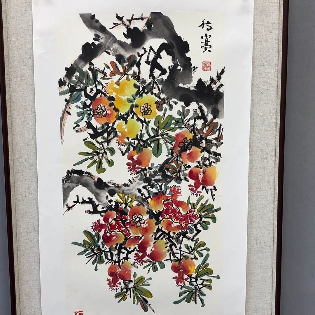 国画艺术家真人手绘