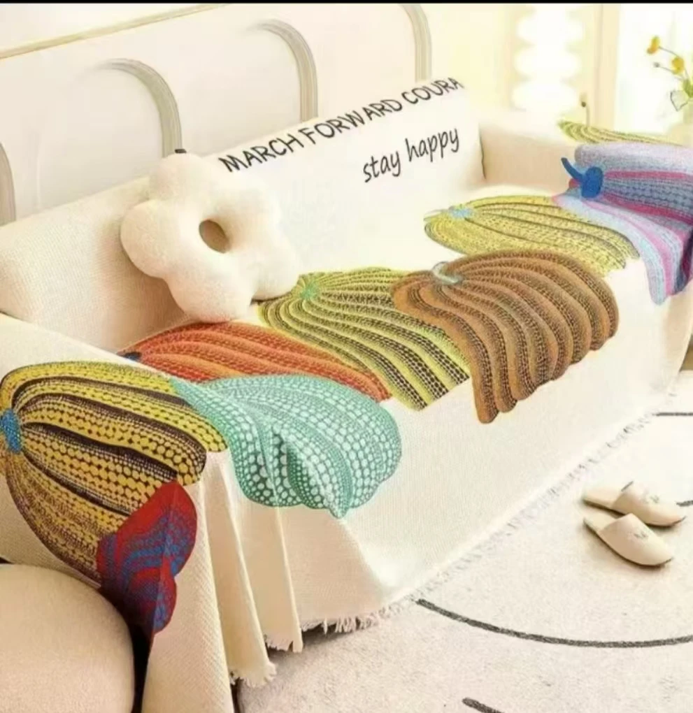 加长南瓜高端沙发巾80*310cm±5加大号【沙发巾缩水介意慎拍】