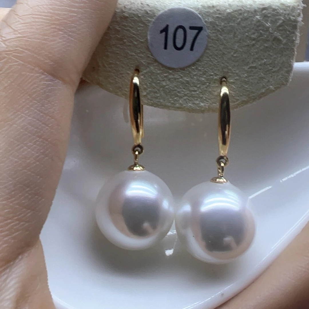 银S925镶嵌淡水珍珠耳饰