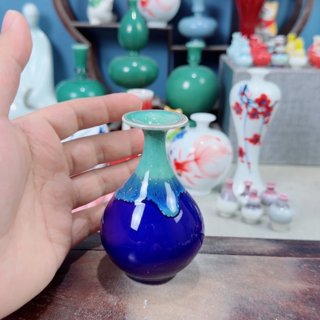 陶瓷手工小花器摆件