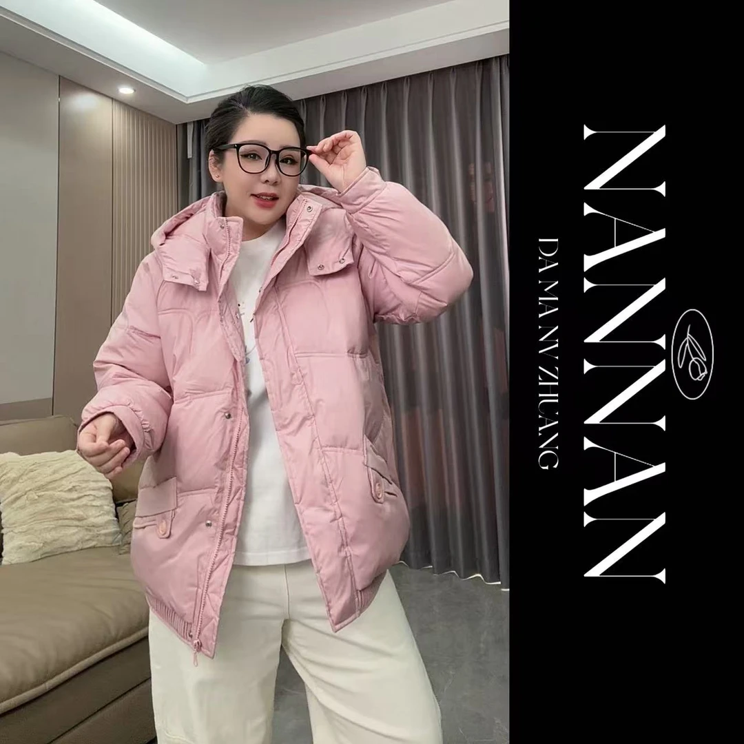 【楠楠推荐】连帽女装潮流厚款韩版休闲保暖外套C6092