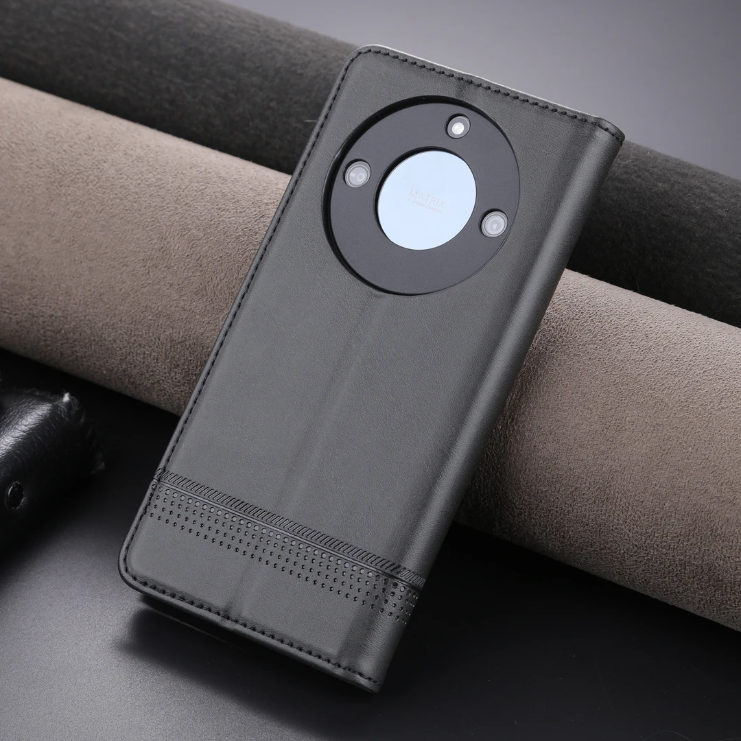 适用荣耀x40手机壳新款x40gt保护翻盖皮套男高档商务全包防摔素皮