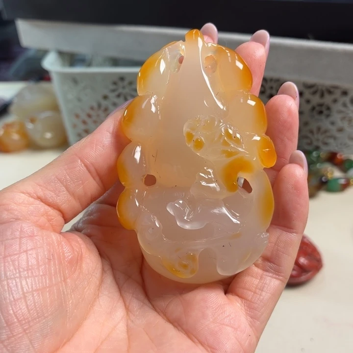 玛瑙/玉髓未镶嵌吊坠(不含链)