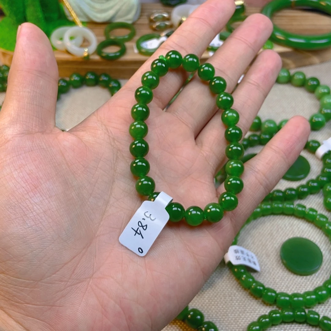 和田玉（碧玉）未镶嵌手串