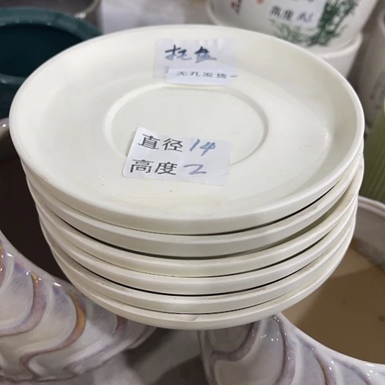 多肉绿植陶瓷花盆9.9包邮，有孔