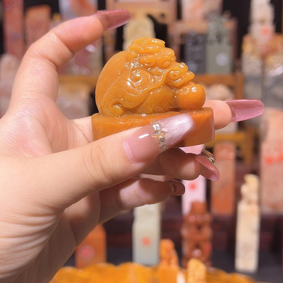 风***昌化石印石手工制作