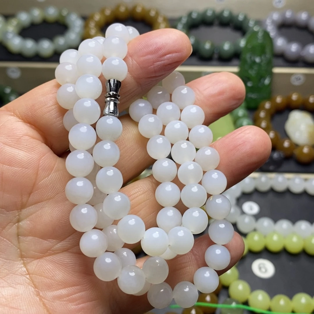 和田玉手串未镶嵌