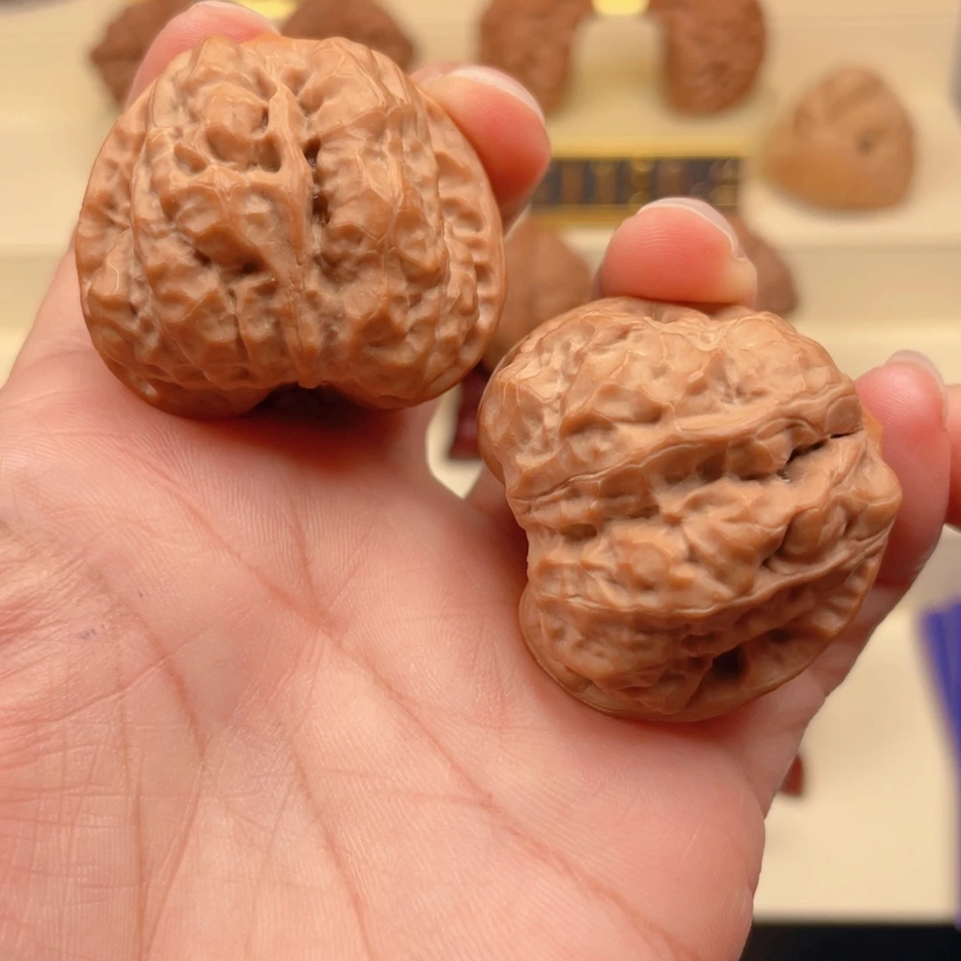 文玩核桃把件开背金蟾38