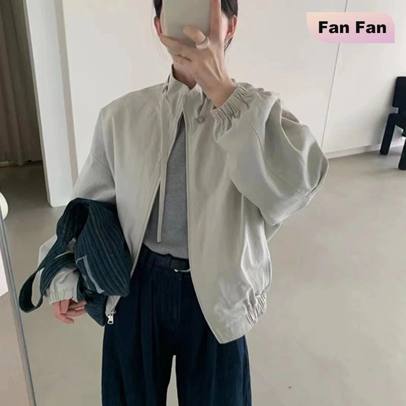 韩版气质立领夹克外套气质