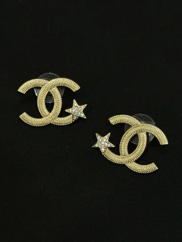 99新 Chanel/香奈儿 23B星星双C耳钉/JJ5072714