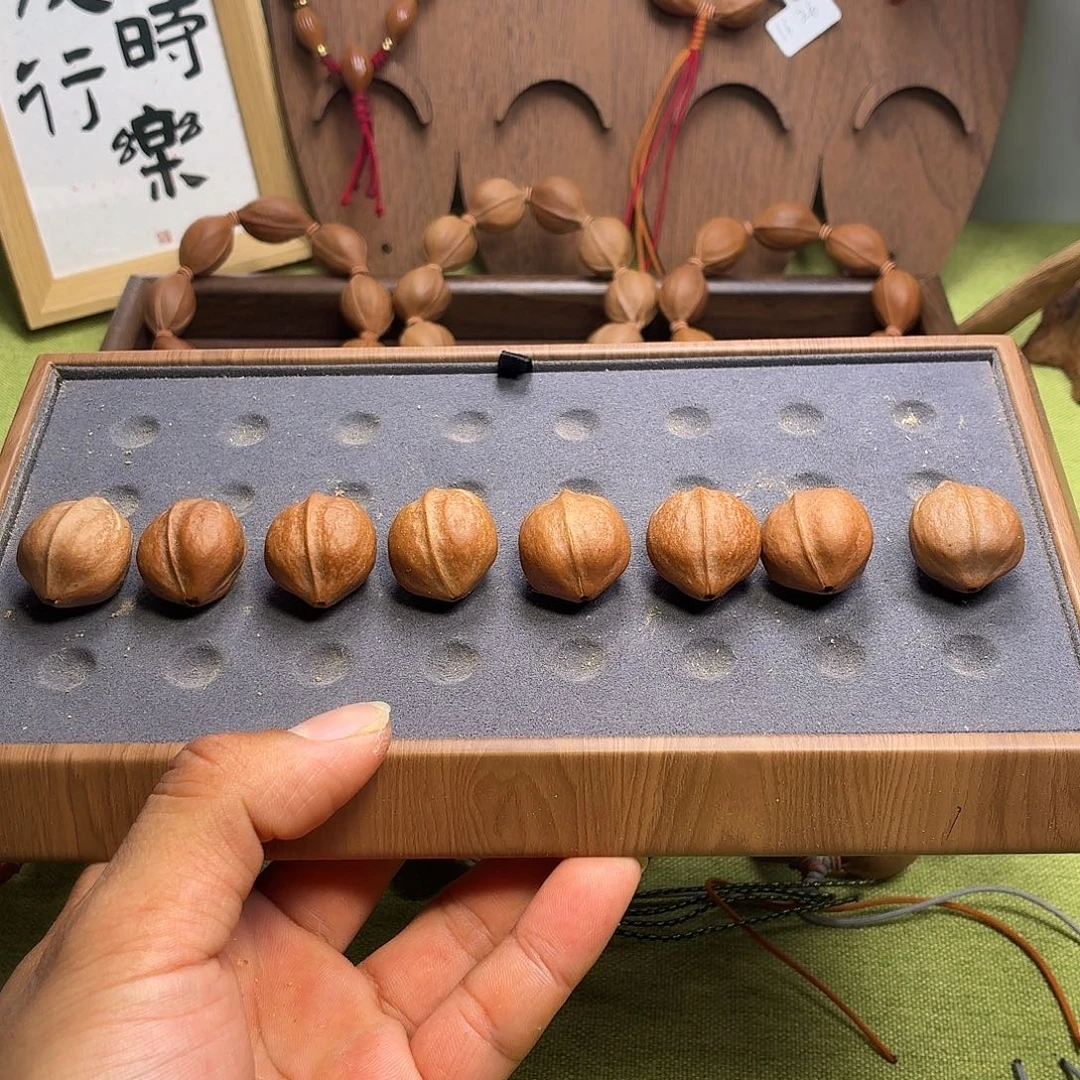 际***边橄榄核手串/手链原生态梅林铁核22.27八年