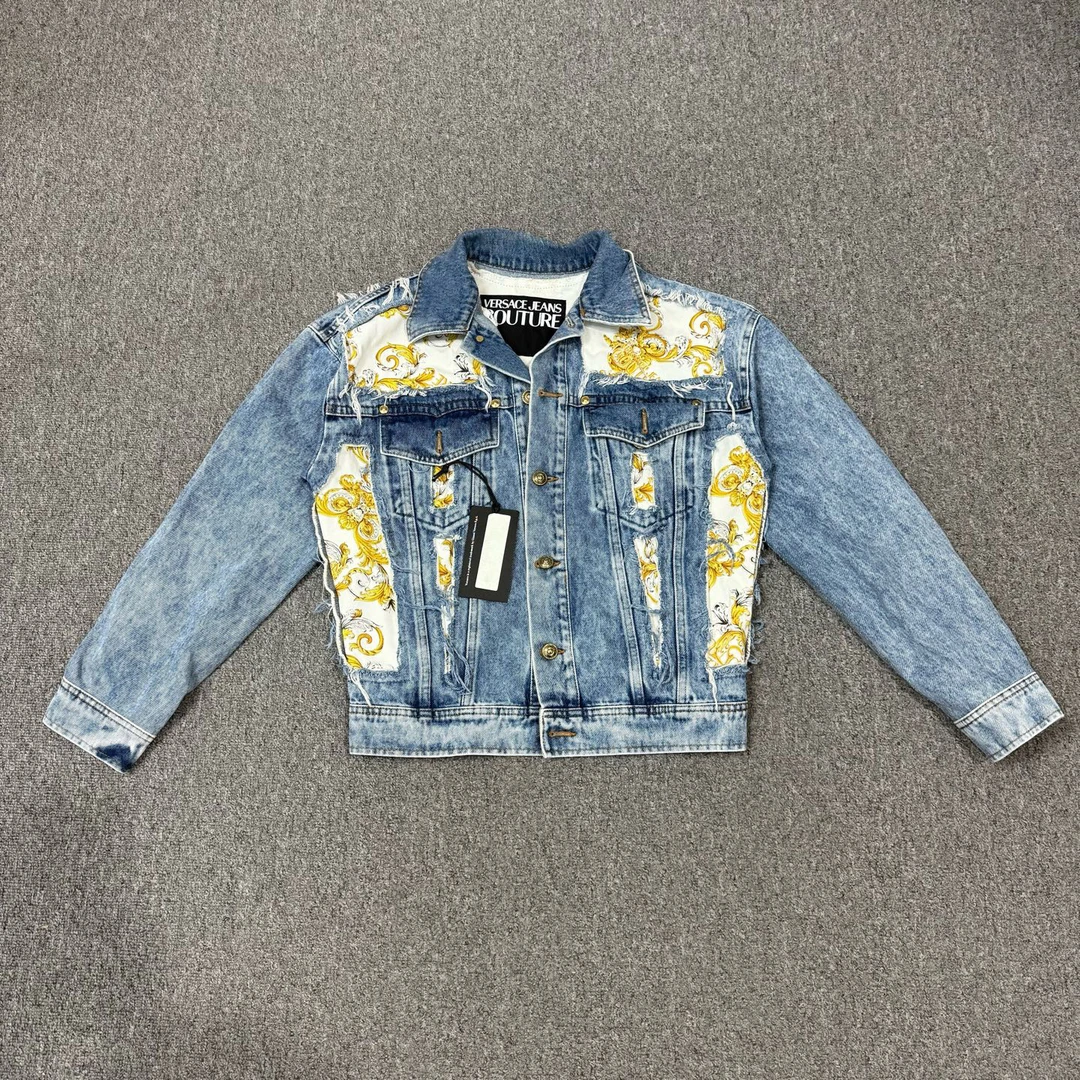 未使用 WE11 DONE 18847177Versace范思哲复古牛仔外套 M码无水洗