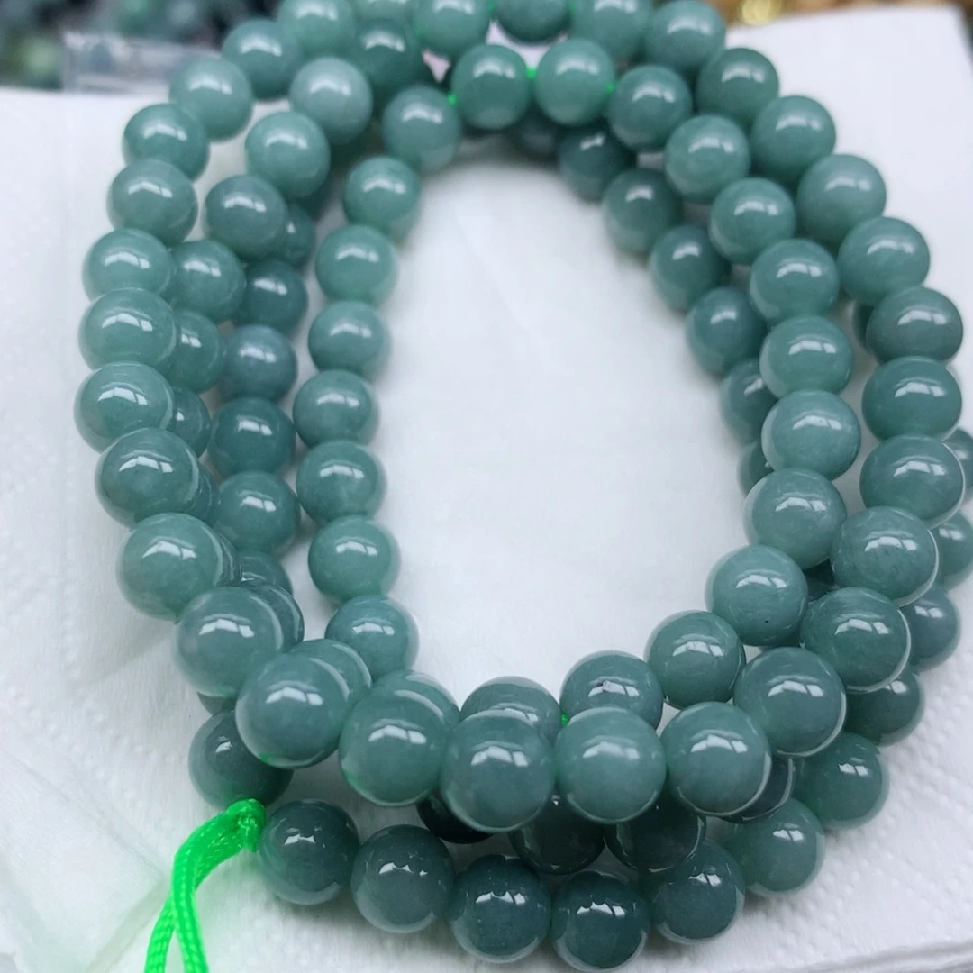 翡翠未镶嵌颈饰珠子