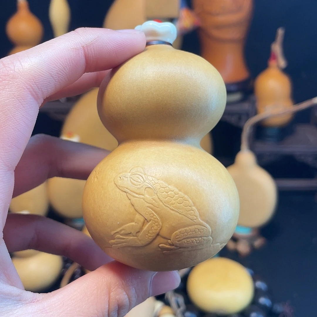 青蛙押花葫芦葫芦