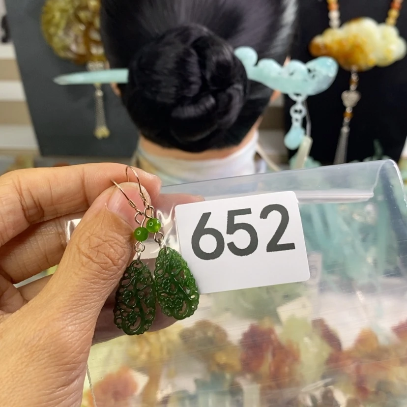 【闪购商品】岫玉发饰未镶嵌用****0