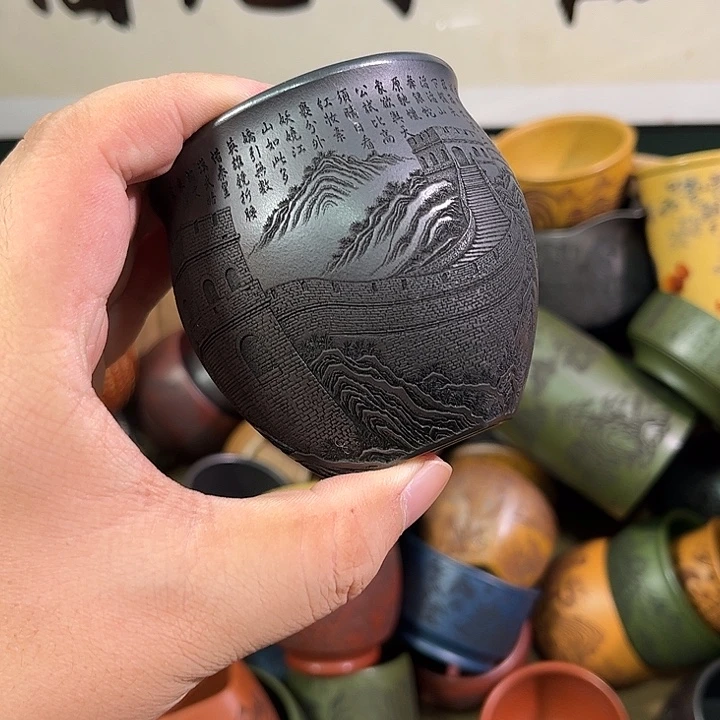 茶杯紫砂全手工紫砂主人杯