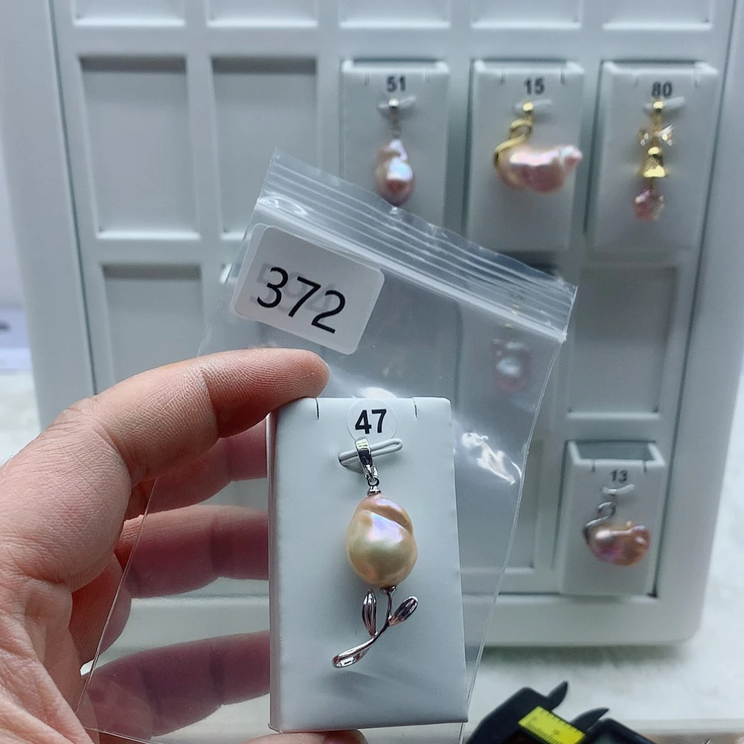 吊坠(不含链)淡水珍珠合金