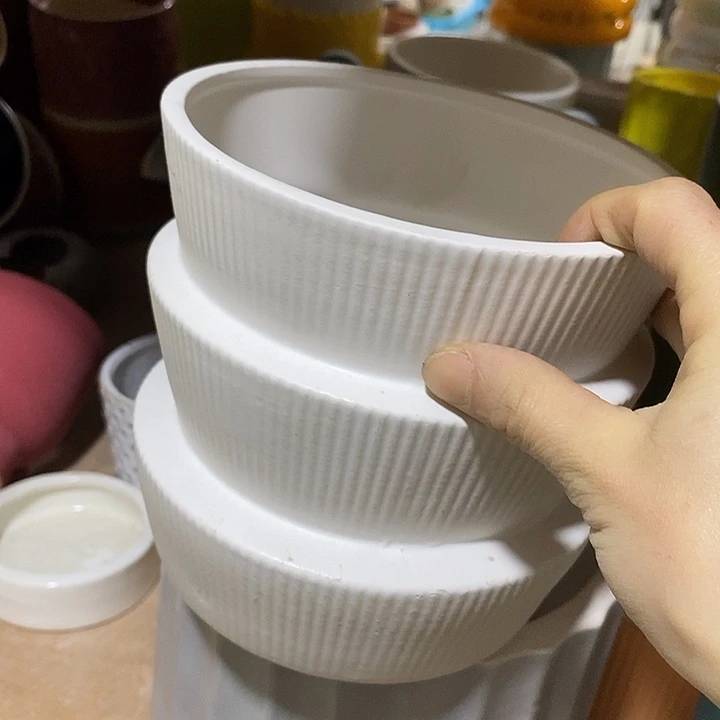 摆件陶陶盆有孔 瑕疵针孔漏釉介意勿拍外口 16外高15