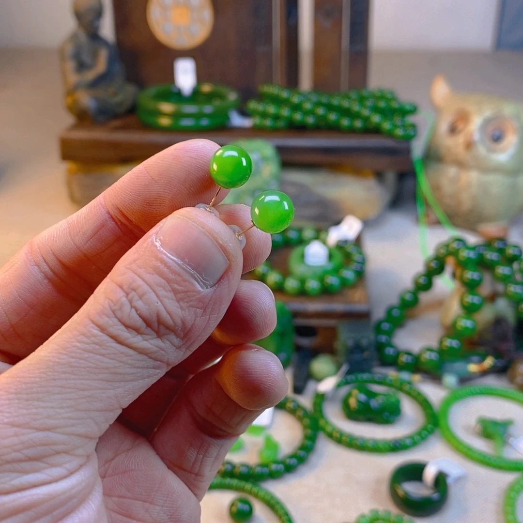 和田玉颈饰18K金镶嵌热****民