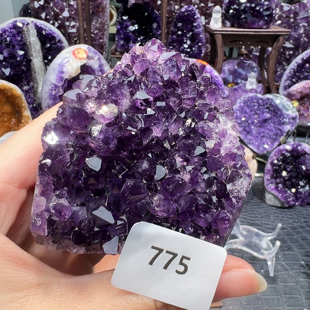 紫晶珠宝半成品未镶嵌