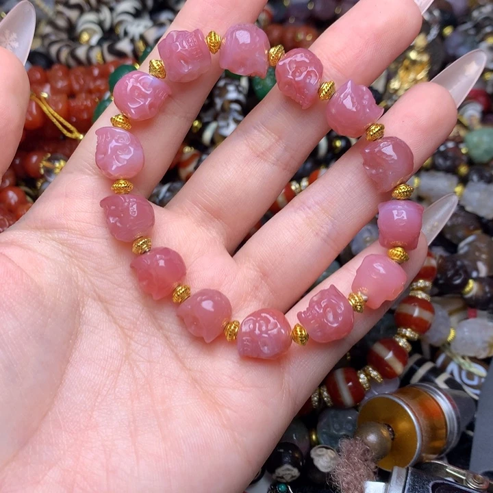 玛瑙/玉髓未镶嵌发一条