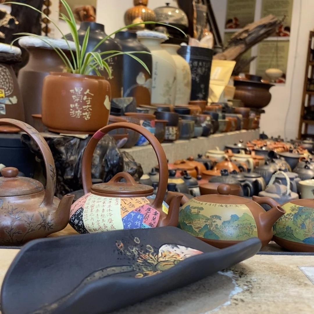 天****云南建水紫陶茶则