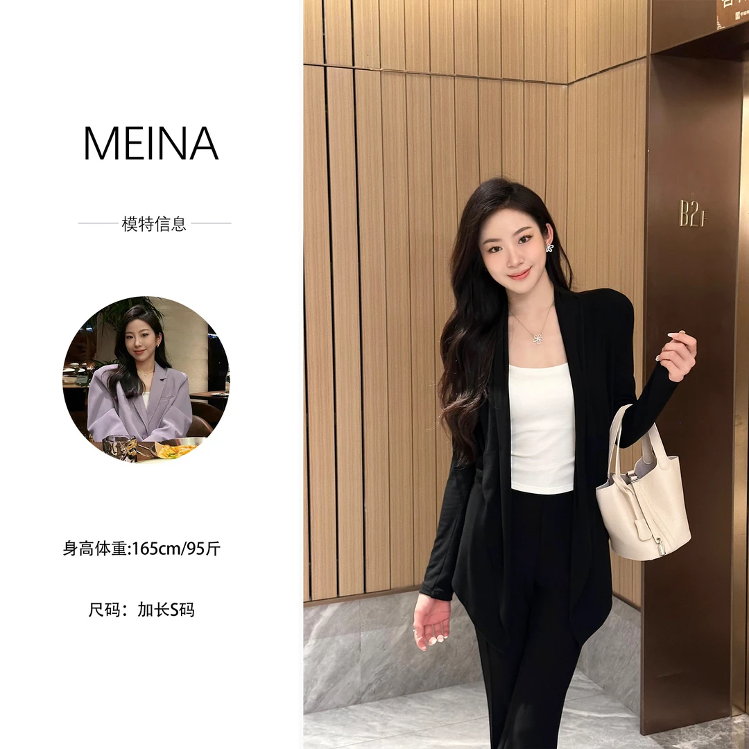 MEINA【清冷气质】法式清冷气质高级感宽松显瘦百搭时尚设计针织衫