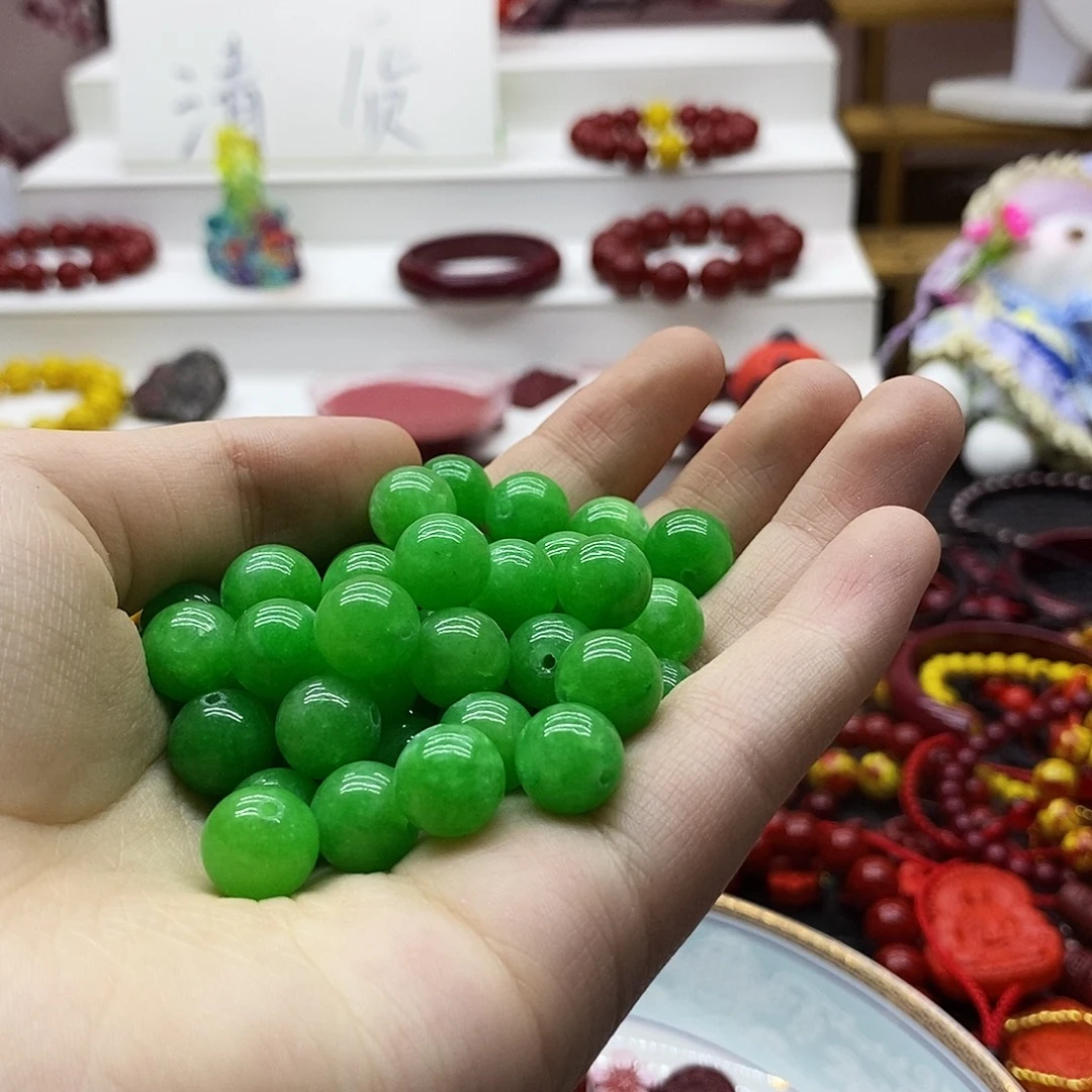 天然辰砂一串48颗