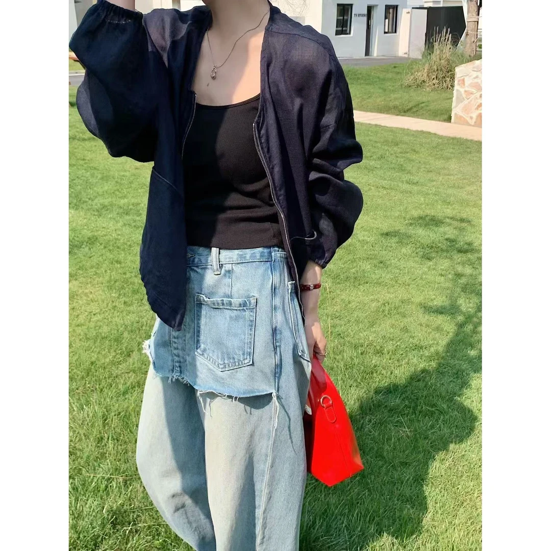 新款韩版简约纯色百搭时尚衬衫C6115