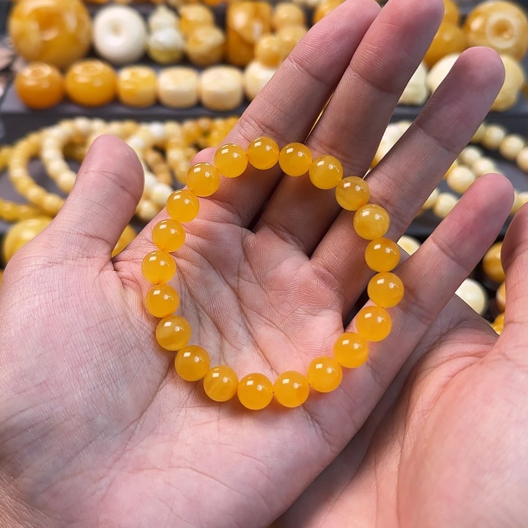 琥珀未镶嵌珠宝奇石9mm