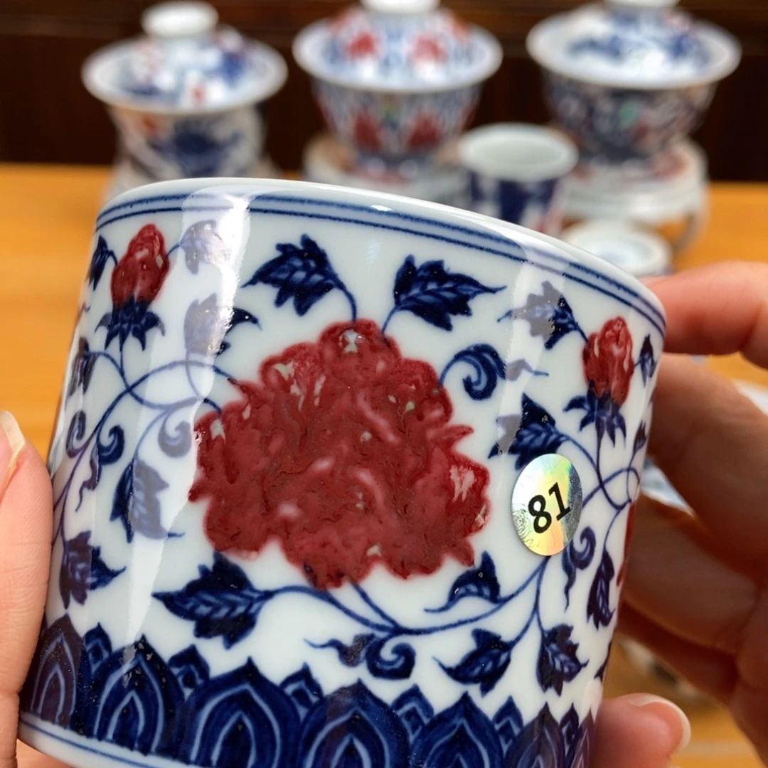 手绘现代茶具非古董