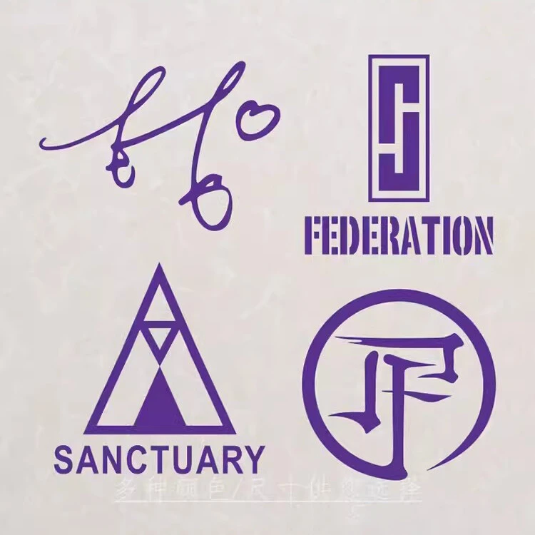 林俊杰logo贴纸签名圣战周边演唱会应援墙贴汽车行李箱贴纸