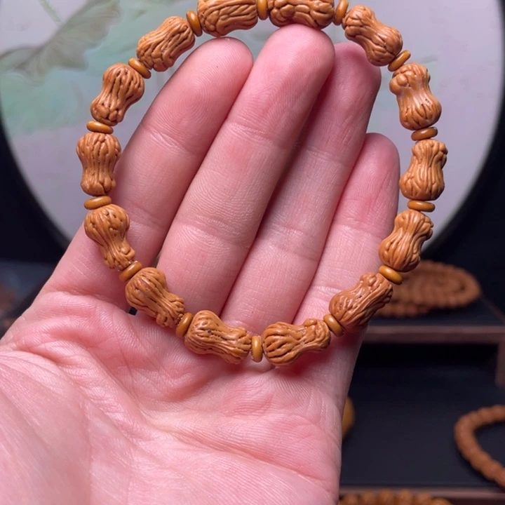 桃核手串花生手串