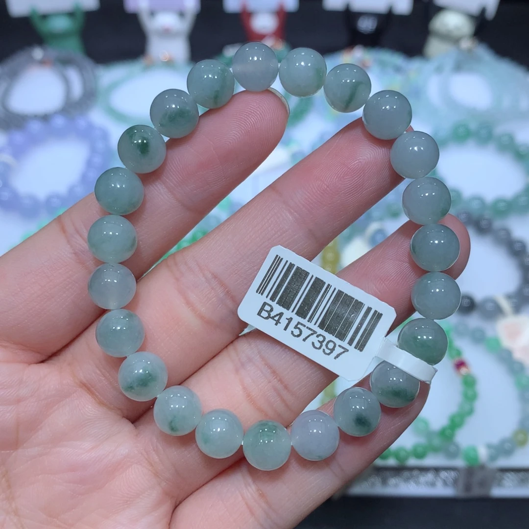 翡翠未镶嵌手串天然