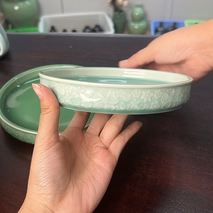 龙泉云间青瓷小米茶器
