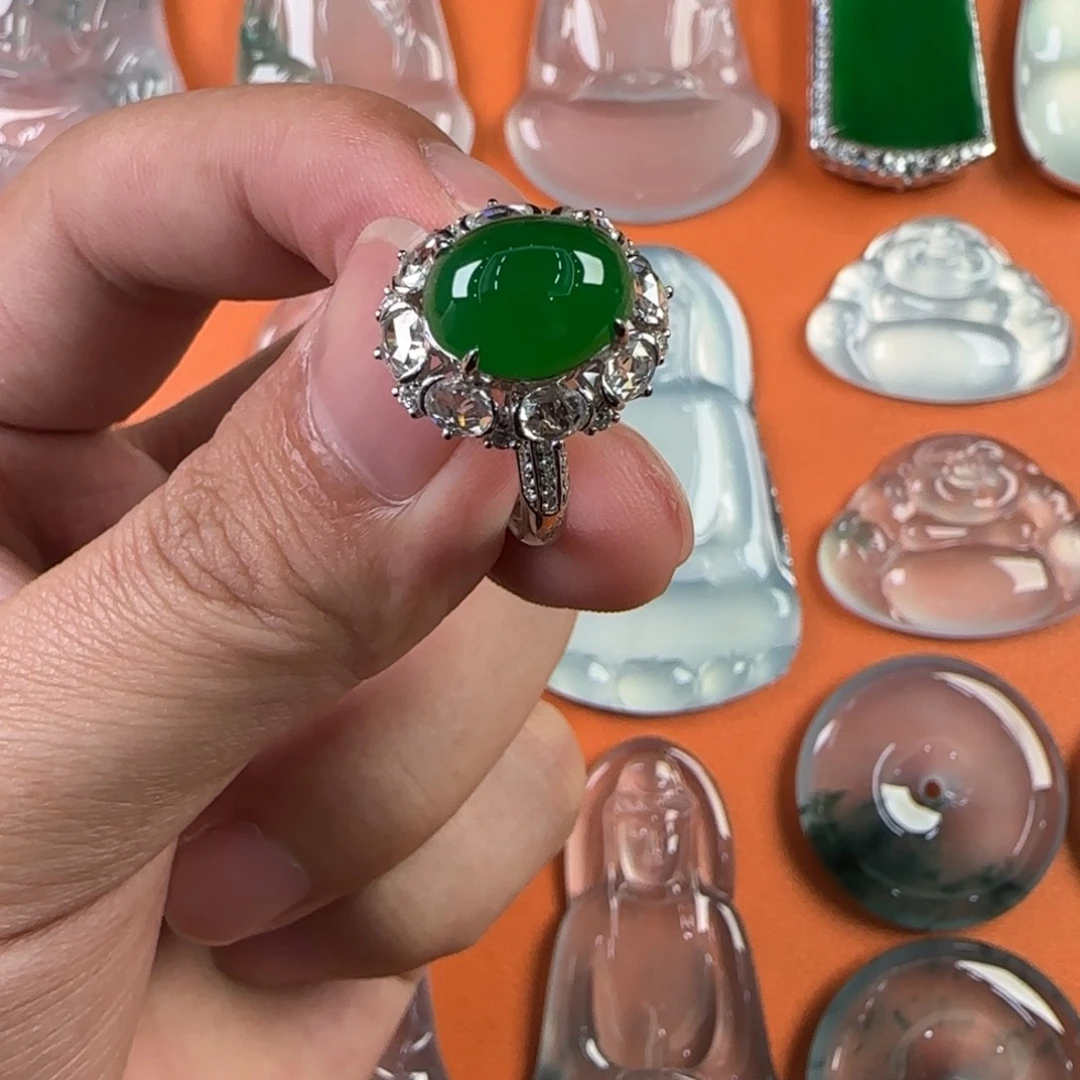 定制翡翠未镶嵌天然