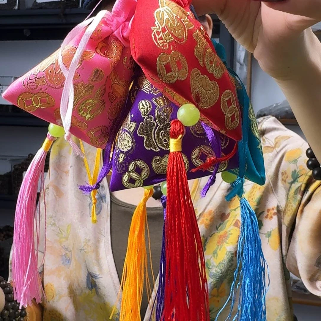 沉香香囊沉香五福临门一套香包