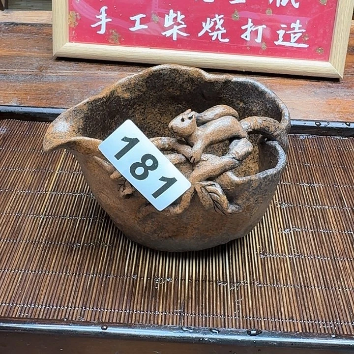 纯手工制作粗陶茶具