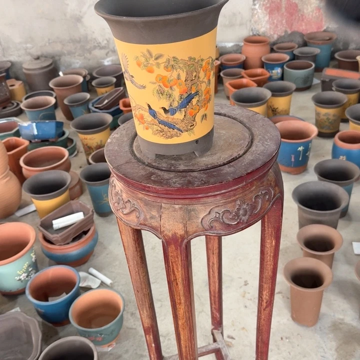 紫砂紫砂花盆21*25