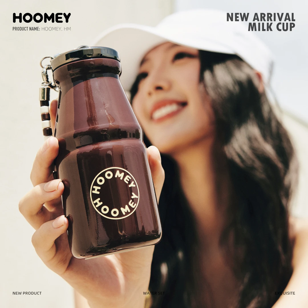 HOOMEY牛奶杯保温杯小巧便携水杯女高颜值杯子2025新款口袋杯礼物