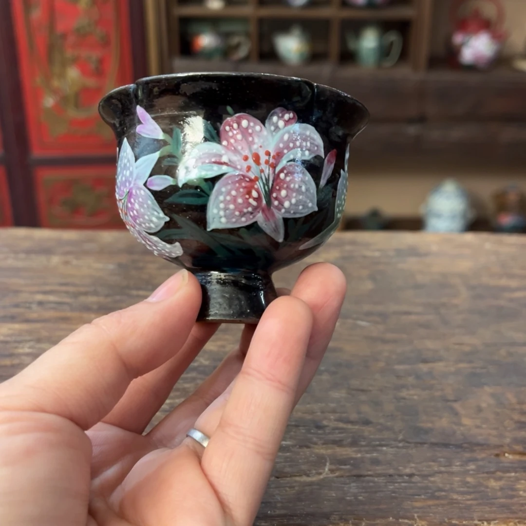 柴烧手工手绘陶瓷