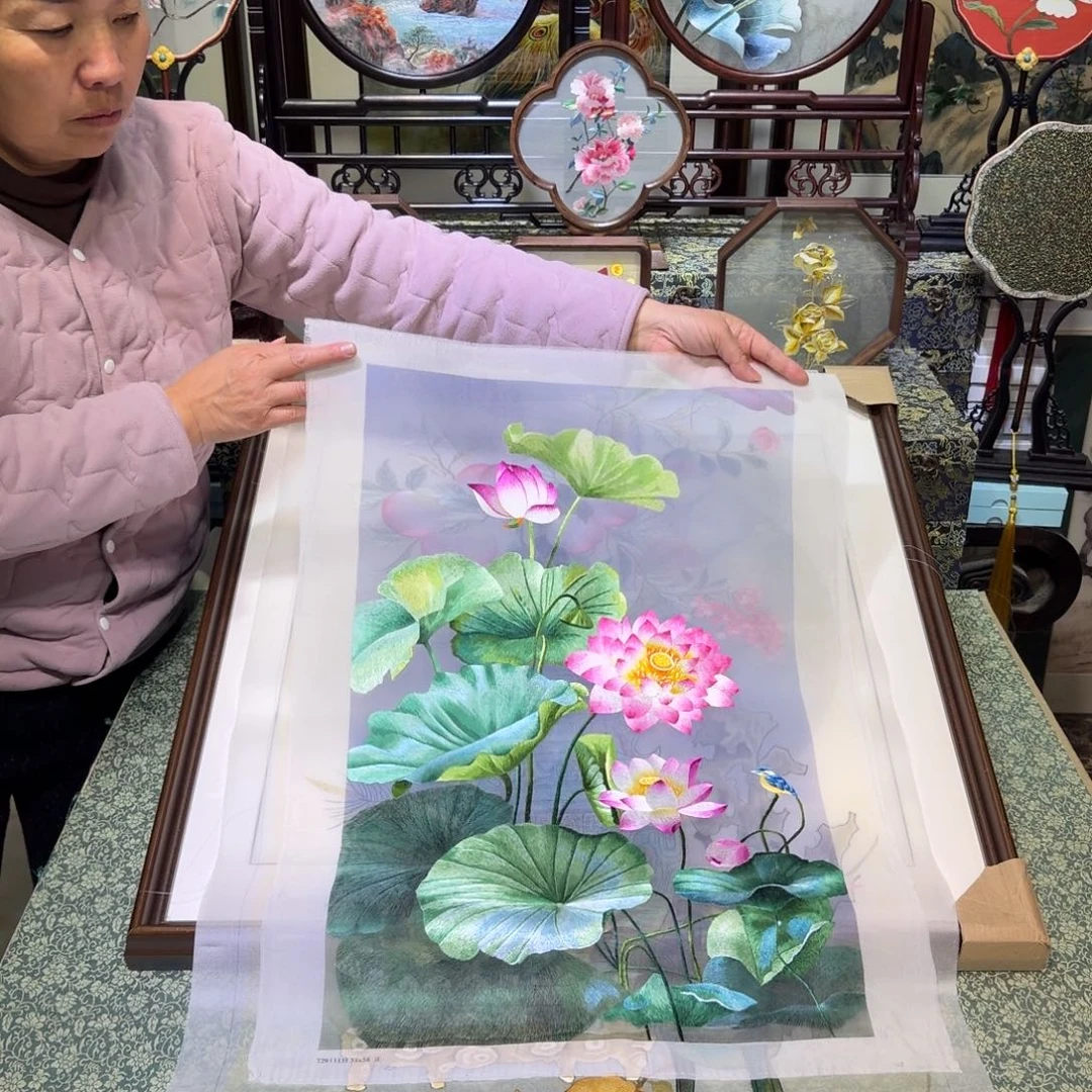 刺绣手工苏绣工艺制作技艺精湛