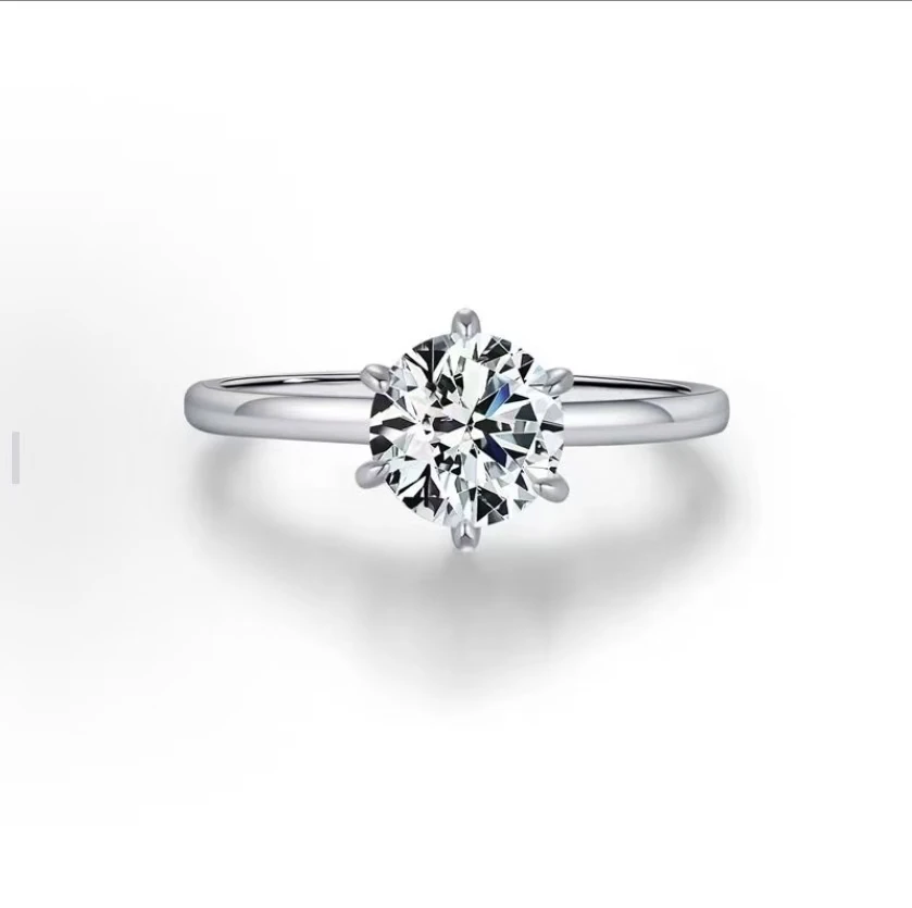 私人定制 T家六爪女戒1.0ct